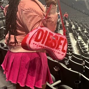 Diesel play logo-print shoulder bag